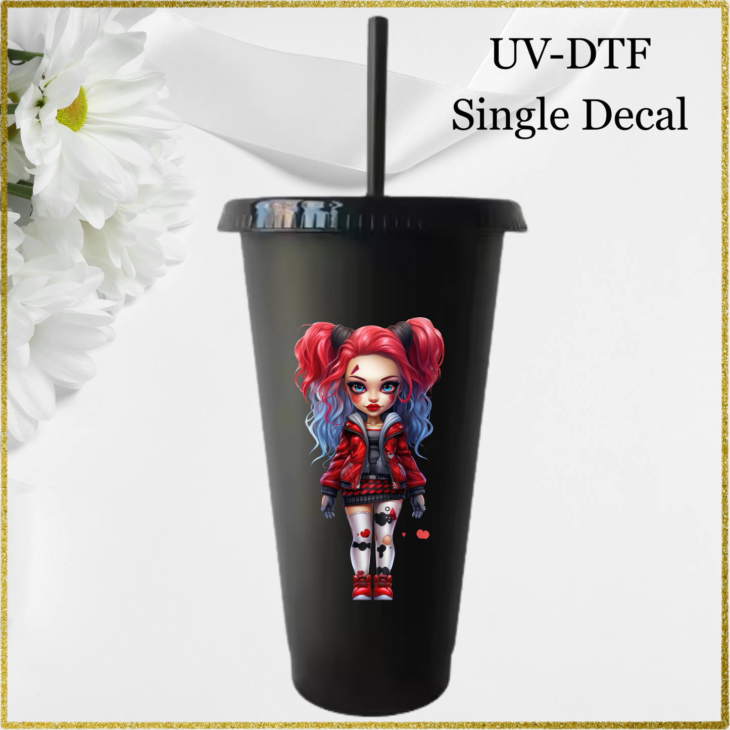 UV-DTF Single Decal - Cheer Leader
