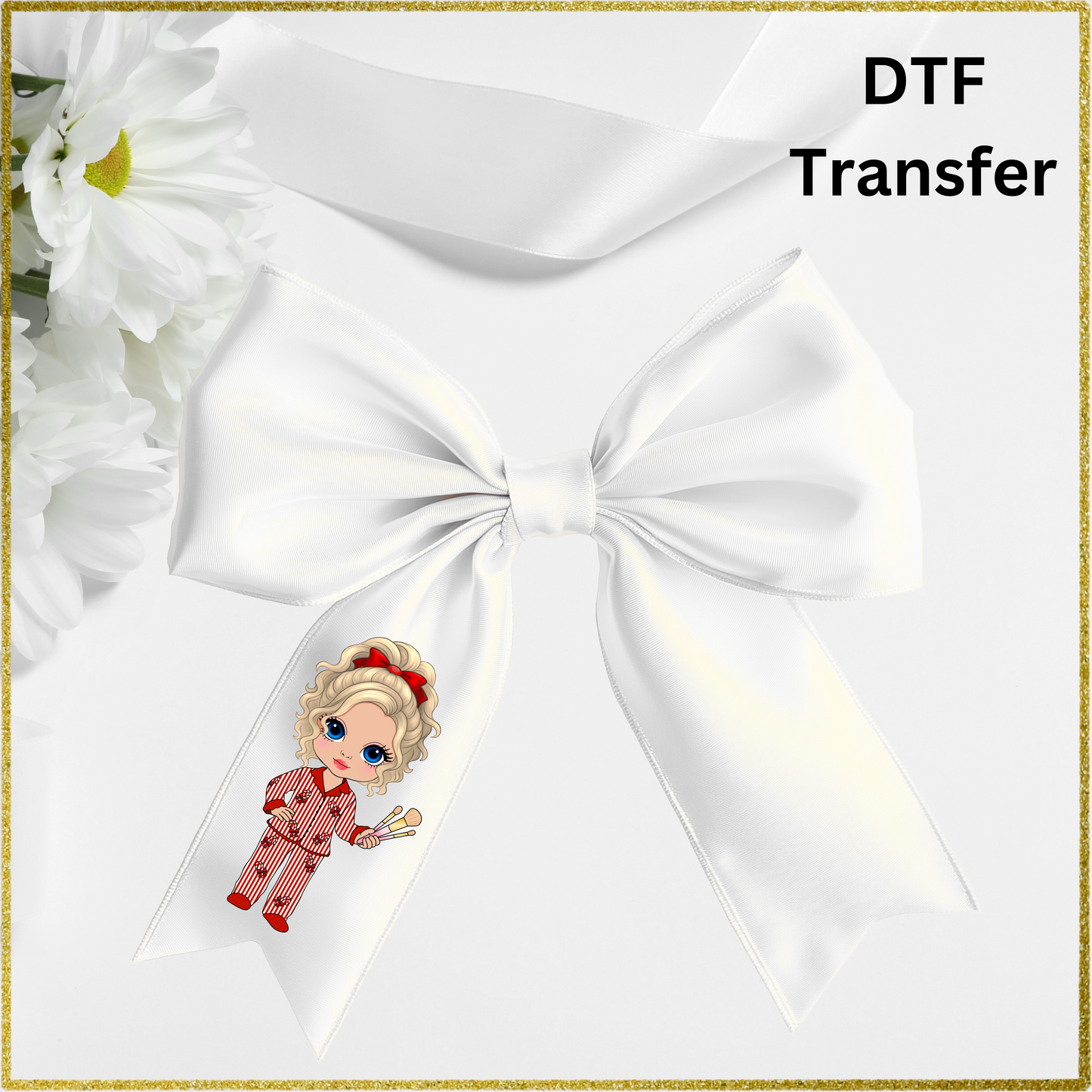 DTF for 4inch bows (Pack of 10) - Dolly Blonde Hair