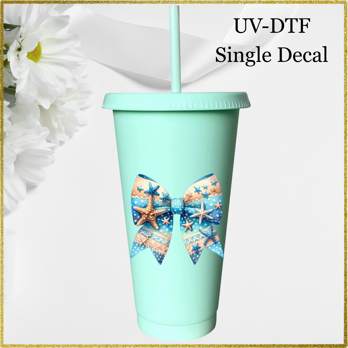 UV-DTF Single Decal - Beach Bow