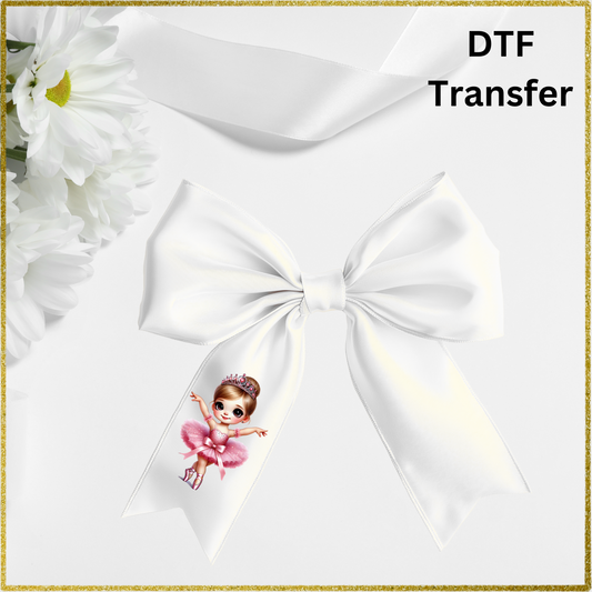 DTF Transfer - Ballerina Brown Hair