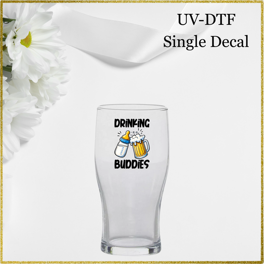UV-DTF Single Decal - Drinking Buddies