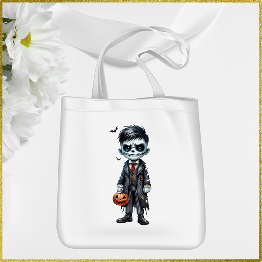 DTF Transfer - Vampire / Skeleton Holding Pumpkin