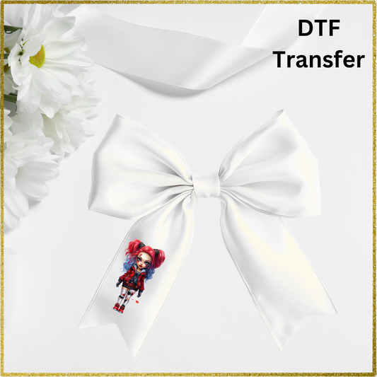 DTF for 4inch bows (Pack of 10) - Cheerleader