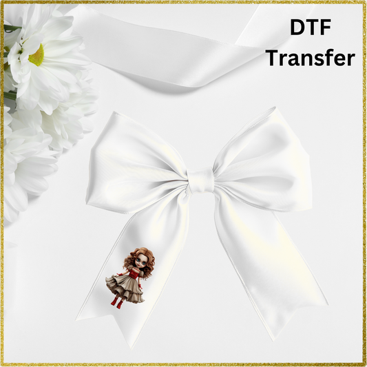 DTF for 4inch bows (Pack of 10) - Halloween Doll
