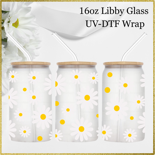 16oz UV-DTF Wrap - Daisy