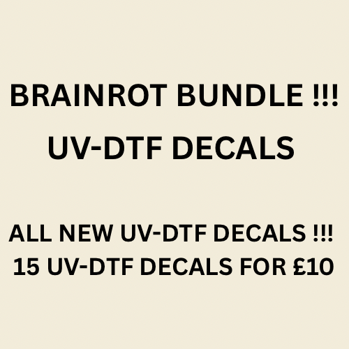 Brainrot NEW DECAL Bundle (15 UV-DTF)