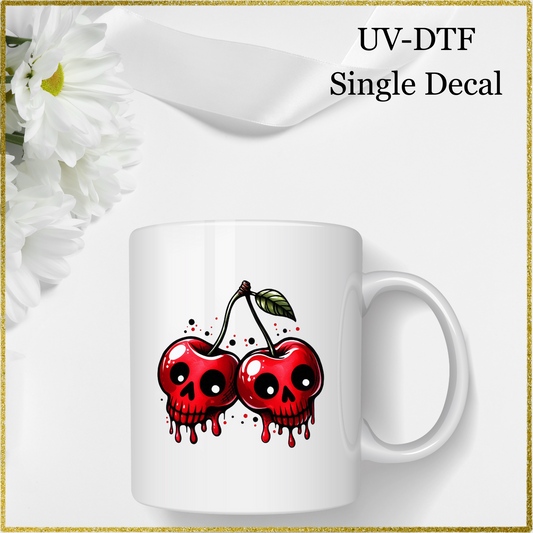 UV-DTF Single Decal - Cherries