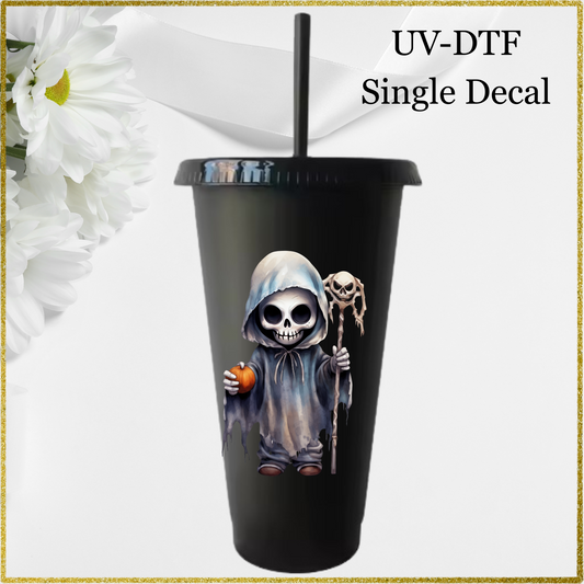 UV-DTF Single Decal - Ghost / Skeleton