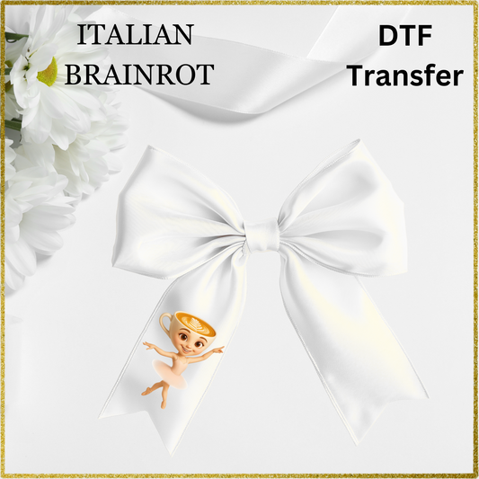 DTF for hair bows - Ballerina
