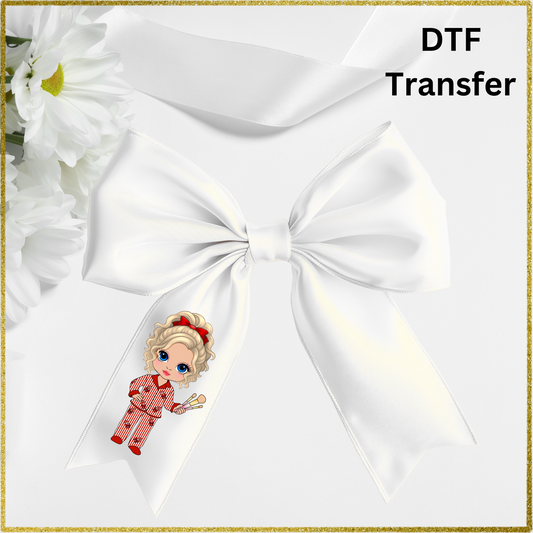 DTF for 4inch bows (Pack of 10) - Dolly Blonde Hair