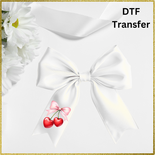 DTF Transfer - Cherry Bow