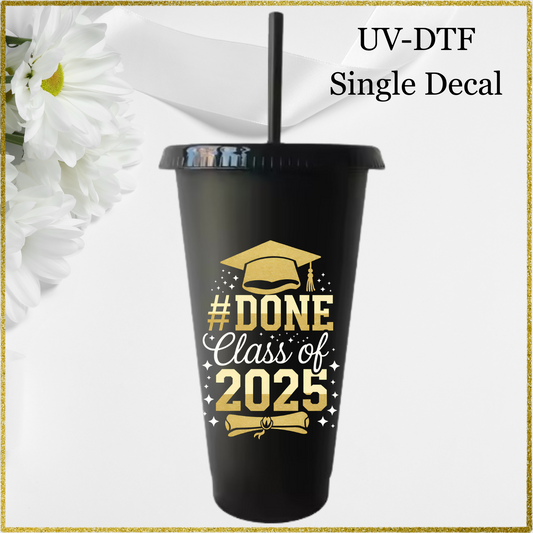UV-DTF Single Decal - Class of 2025
