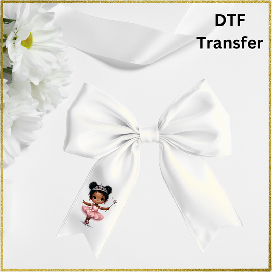 DTF Transfer - Ballerina Afro Hair