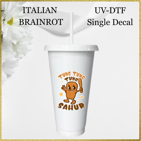 UV-DTF Single Decal - Tung Tung Tung Sahur