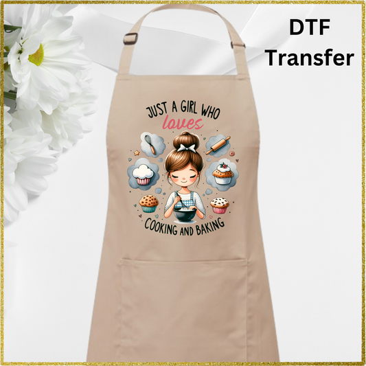 DTF Transfer - Just a girl who loves ...