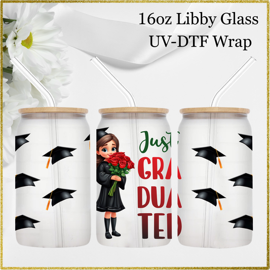 16oz UV-DTF Wrap - Just Graduated