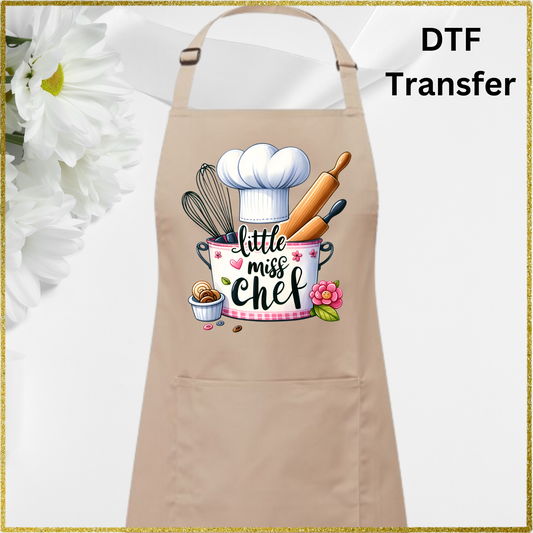 DTF Transfer - Little Miss Chef