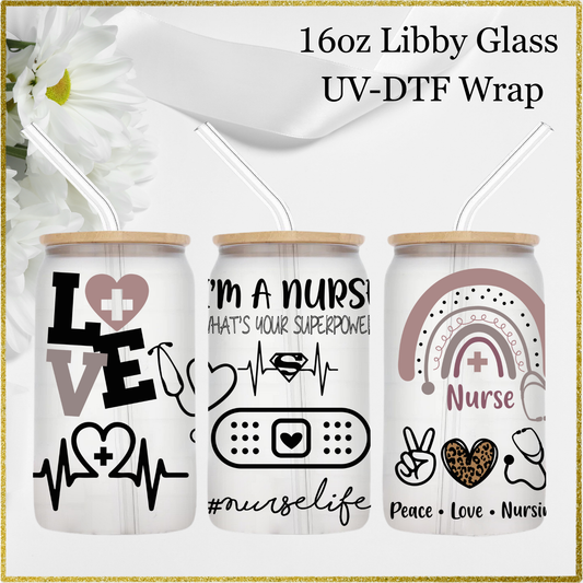 16oz UV-DTF Wrap - Nurselife
