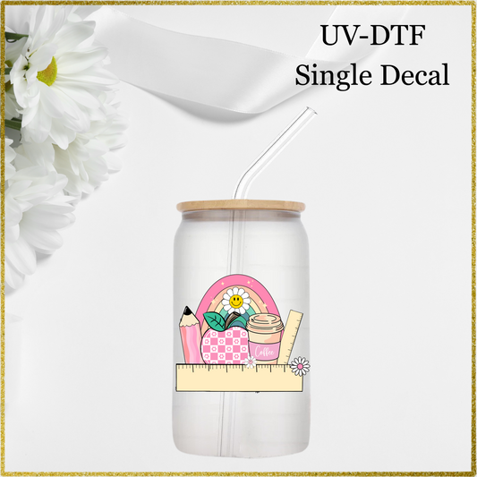 UV-DTF Single Decal - Rainbow Ruler
