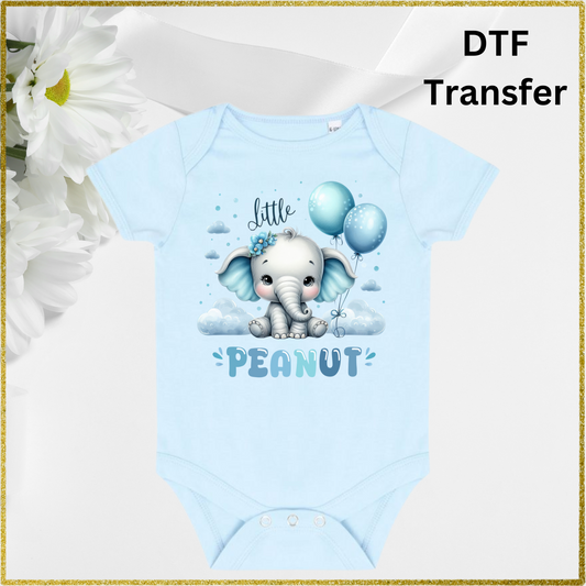 DTF Transfer - Blue Little Peanut