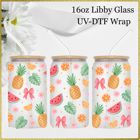16oz UV-DTF Wrap - Summer Fruits