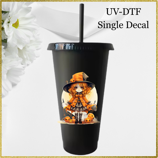 UV-DTF Single Decal - Witch Design 1