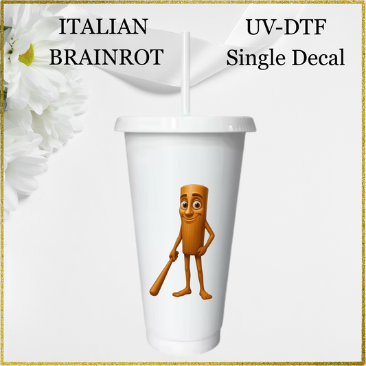 UV-DTF Single Decal - Tree with bat